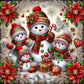 5D DIY Christmas Snowman Diamond Painting Kit