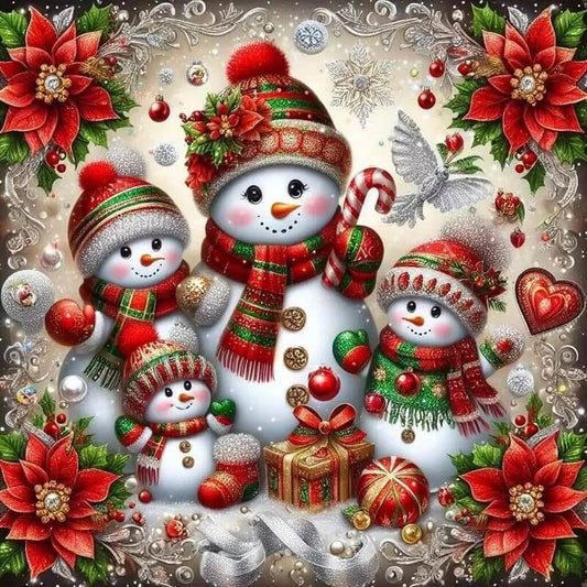 5D DIY Christmas Snowman Diamond Painting Kit