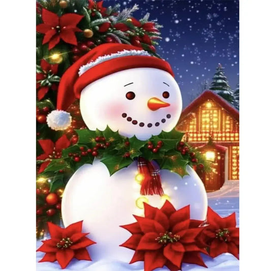 5D DIY Diamond Painting - Full Round / Square - Christmas Snowman E