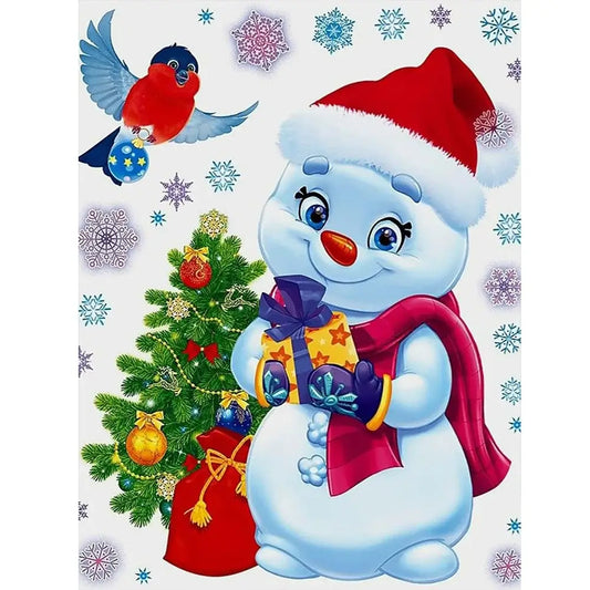 5D DIY Diamond Painting - Full Round / Square - Christmas Snowman A