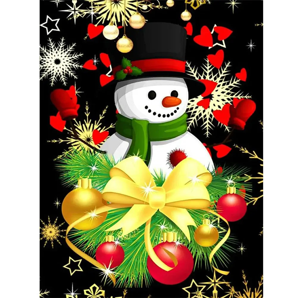 5D DIY Diamond Painting - Full Round / Square - Christmas Snowman D