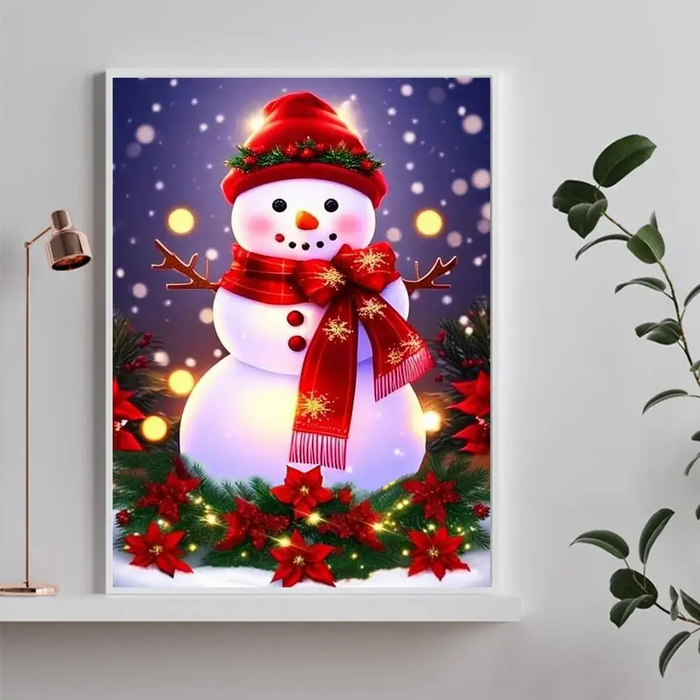 christmas snowman full drill diamond art kit