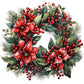 5D DIY Diamond Painting - Full Round / Square - Christmas Wreath D