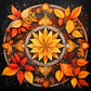 5D DIY Diamond Painting - Full Round / Square - Circle Maple Leaf