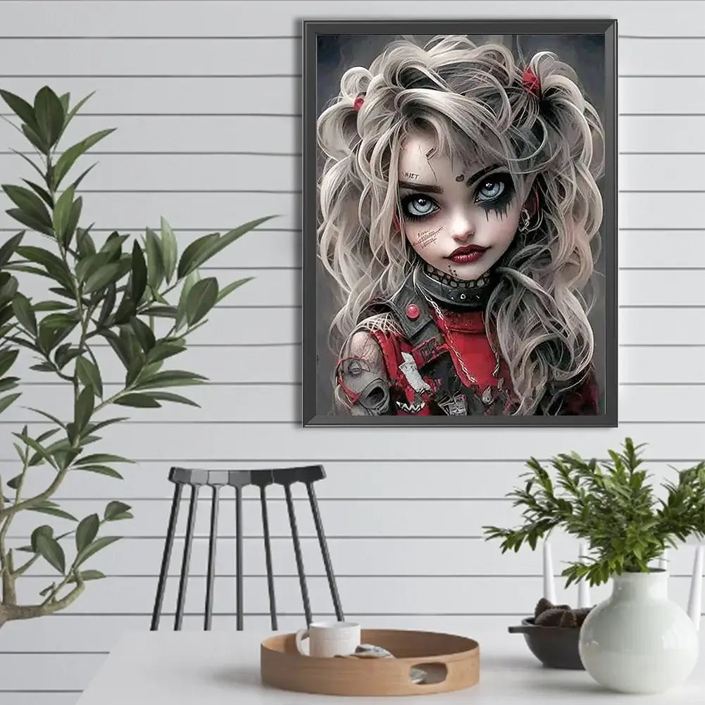 Silent Girl 5D DIY Halloween Diamond Painting