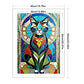 colorful cat diy cross stitch size