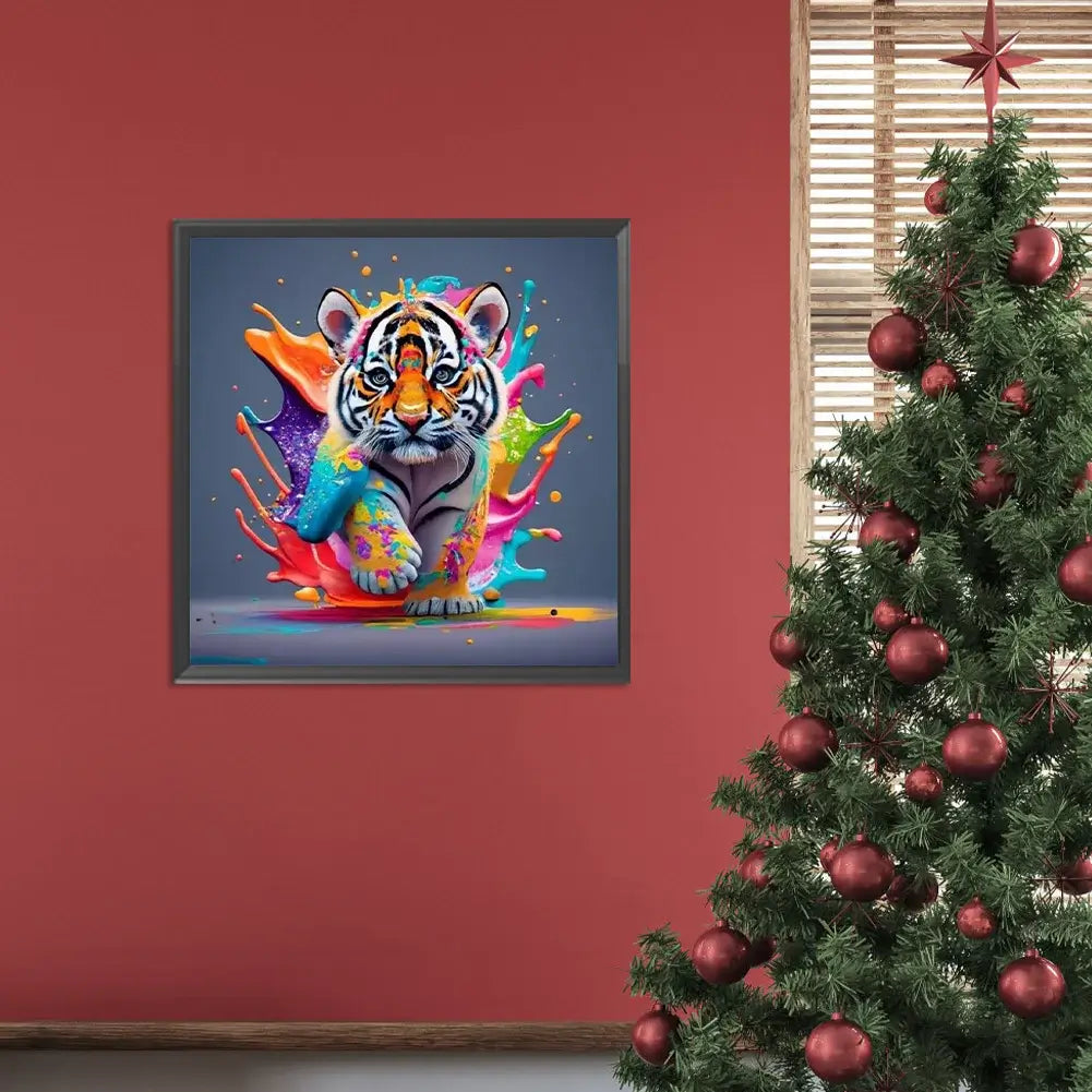 Colorful Tiger 5D DIY Diamond Painting Kit