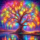 Colorful Tree By The Lake 5D DIY Diamond Painting