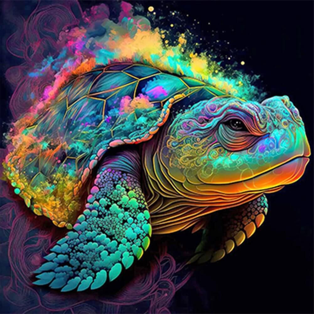 5D DIY Diamond Painting Kit - Full Round / Square - Colorful Turtle