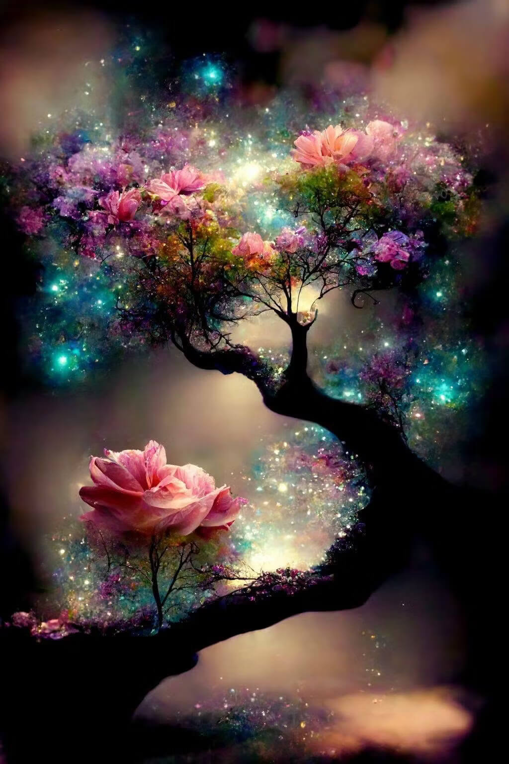DIY Diamond Painting Kit - Full Round / Square - Cosmic Tree Of Life