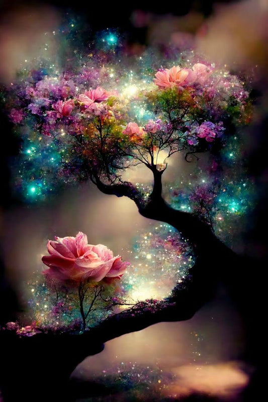 DIY Diamond Painting Kit - Full Round / Square - Cosmic Tree Of Life