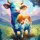 5D DIY Diamond Painting Kit - Full Round / Square - Cow B