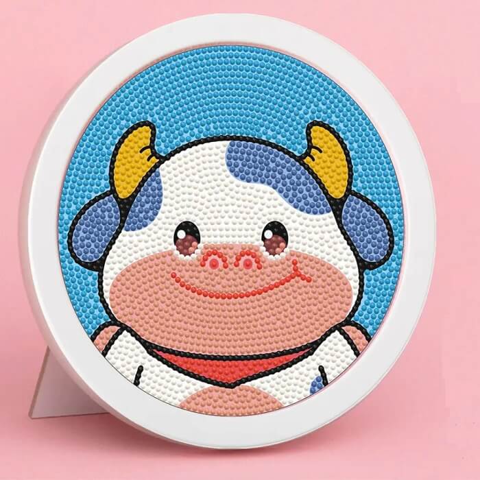 Cow Symbolic Animals Diamond Painting Kit For Kids