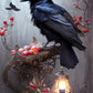 Crow On Branch Diamond Painting