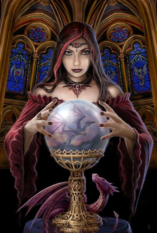 crystal ball diamond painting