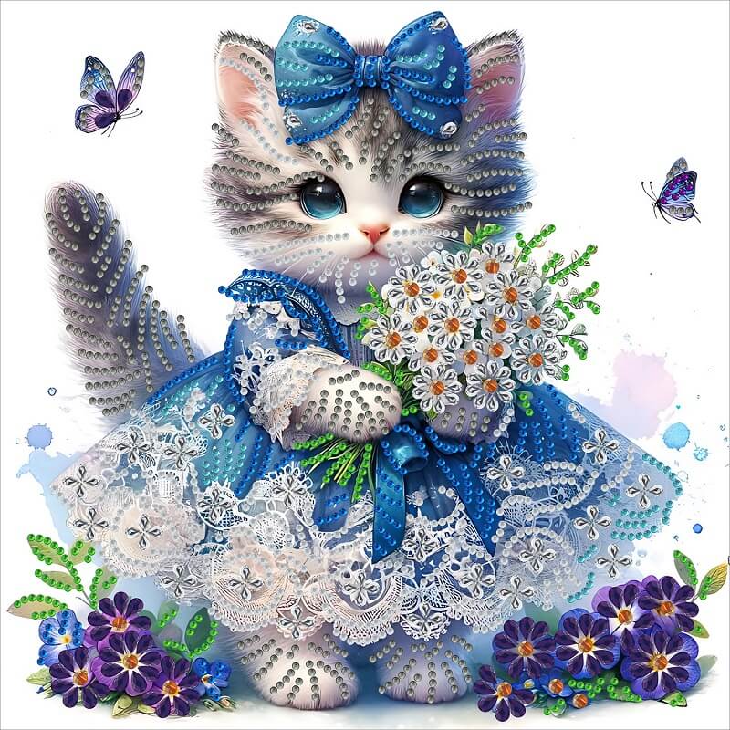 Cat Crystal Rhinestone Diamond Painting