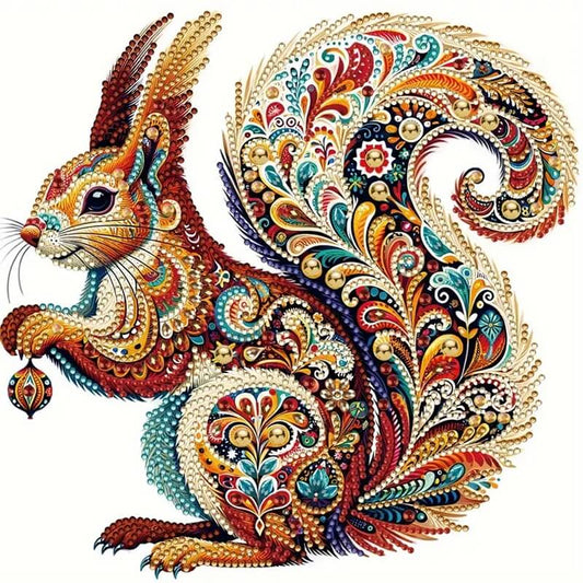 DIY Squirrel Crystal Rhinestone Diamond Painting Kit