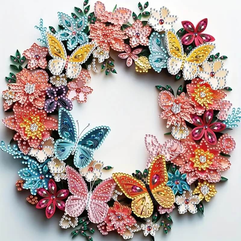 DIY Wreath Crystal Rhinestone Diamond Painting Kit