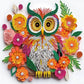 owl crystal drill diamond painting kit