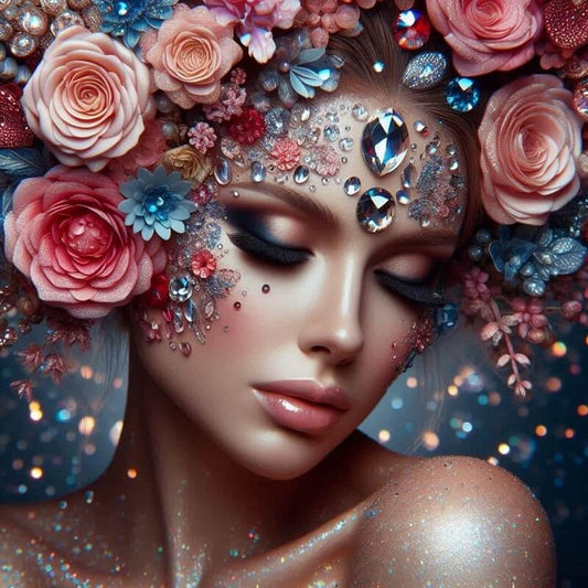 crystal woman diamond painting art