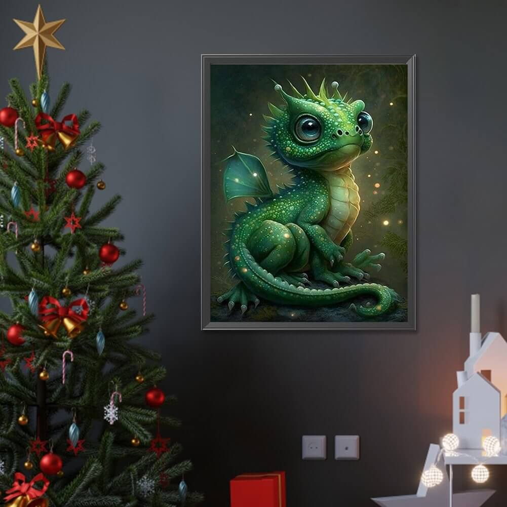 Green Dragon 5D DIY Diamond Painting Kit