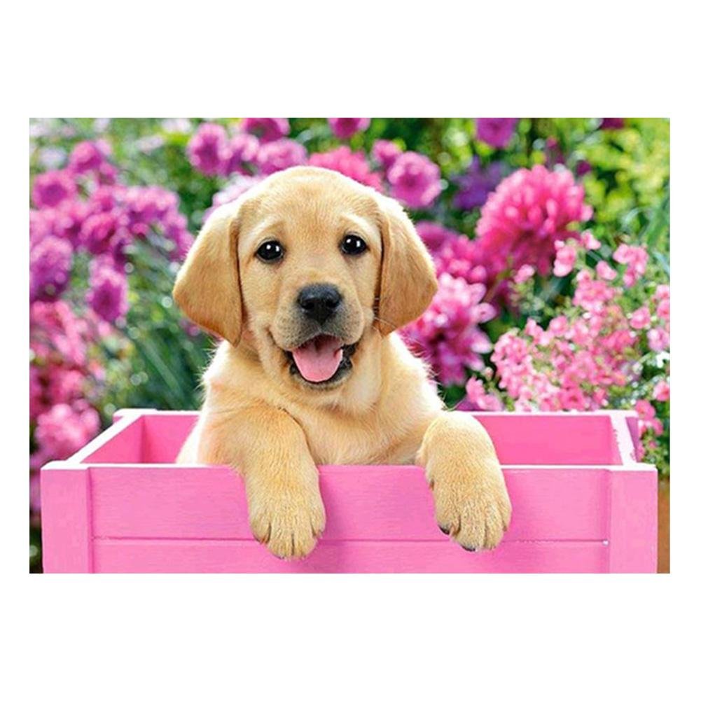 Diamond Painting - Partial Round - Dog