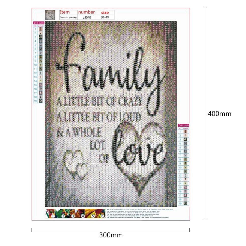 Diamond Painting - Full Round - Family Love