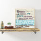 11CT Stamped Cross Stitch - Letter(40*40CM) A