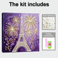 DIY Pearl Painting With Frame - Handmade Self-Adhesive Pearls - Eiffel Tower (25*25cm)