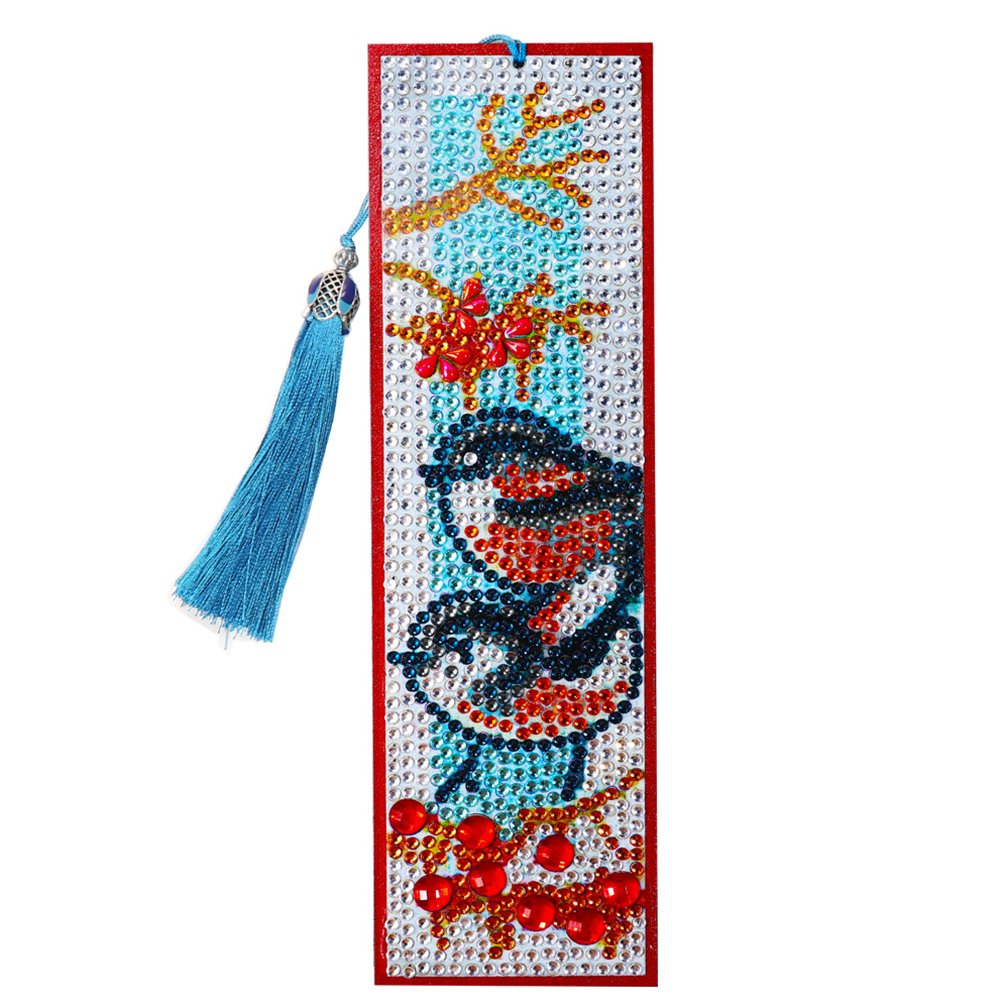 DIY Diamond Painting Bookmark with Tassel Bird
