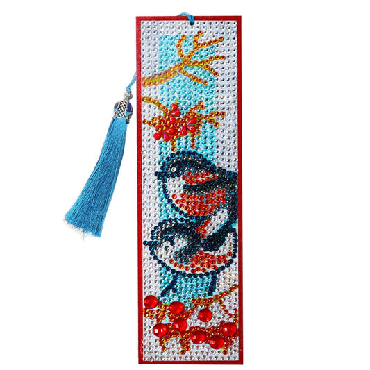 DIY Diamond Painting Bookmark with Tassel Bird
