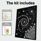 DIY Pearl Painting With Frame - Handmade Self-Adhesive Pearls - Starry Sky (30*40cm)
