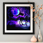 Diamond Painting - Full Round - Purple Flower Unicorn