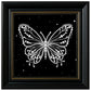 DIY Pearl Painting With Frame - Handmade Self-Adhesive Pearls - Butterfly (27*27cm)