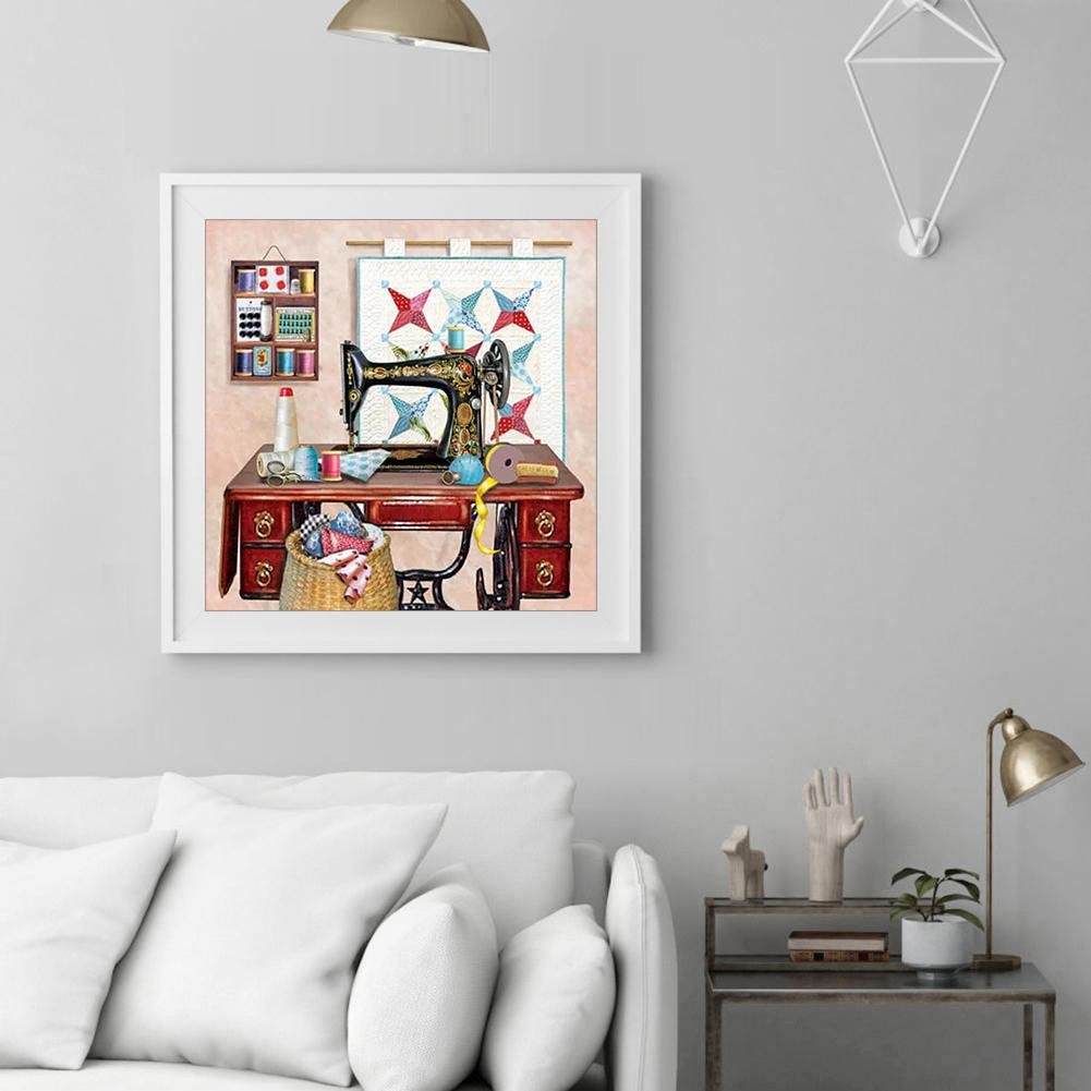 Diamond Painting - Full Round - Sewing Machine F