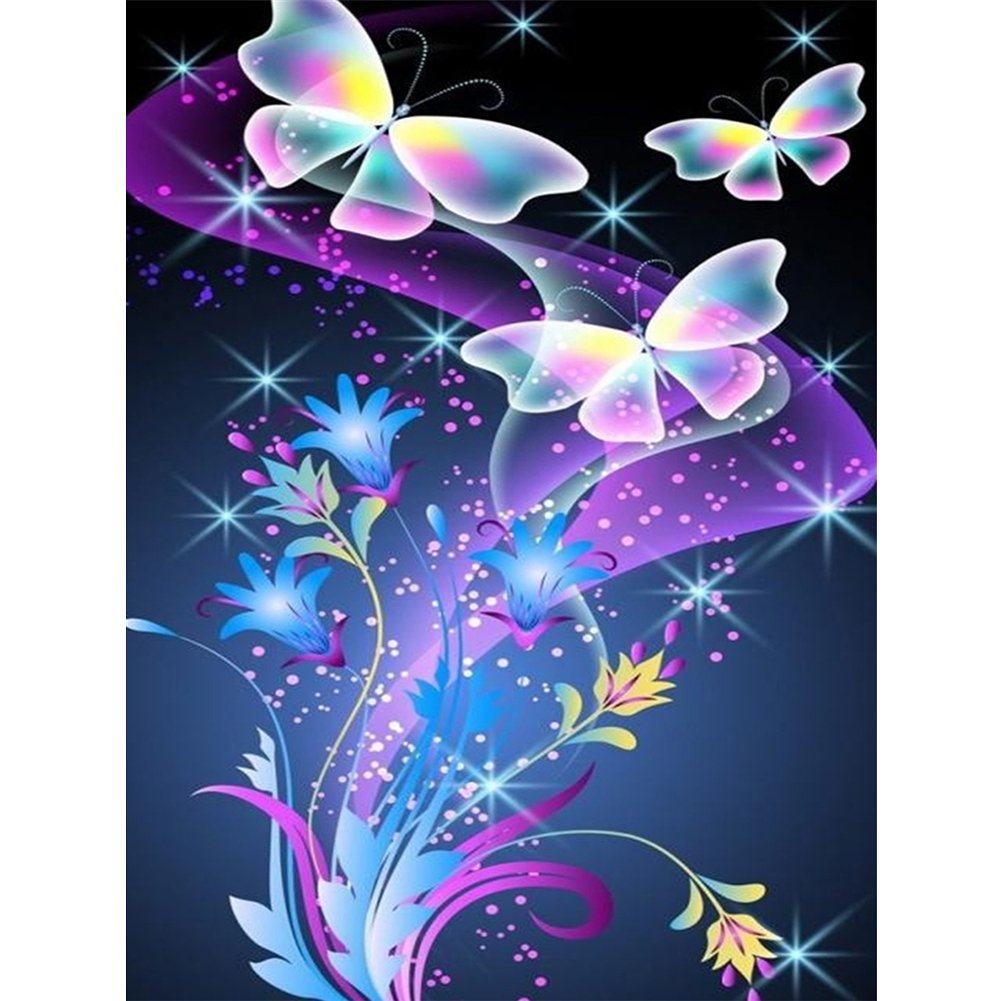 11ct Stamped Cross Stitch Butterfly (30*40cm)