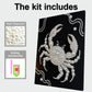 DIY Pearl Painting With Frame - Handmade Self-Adhesive Pearls - Crab (30*40cm)