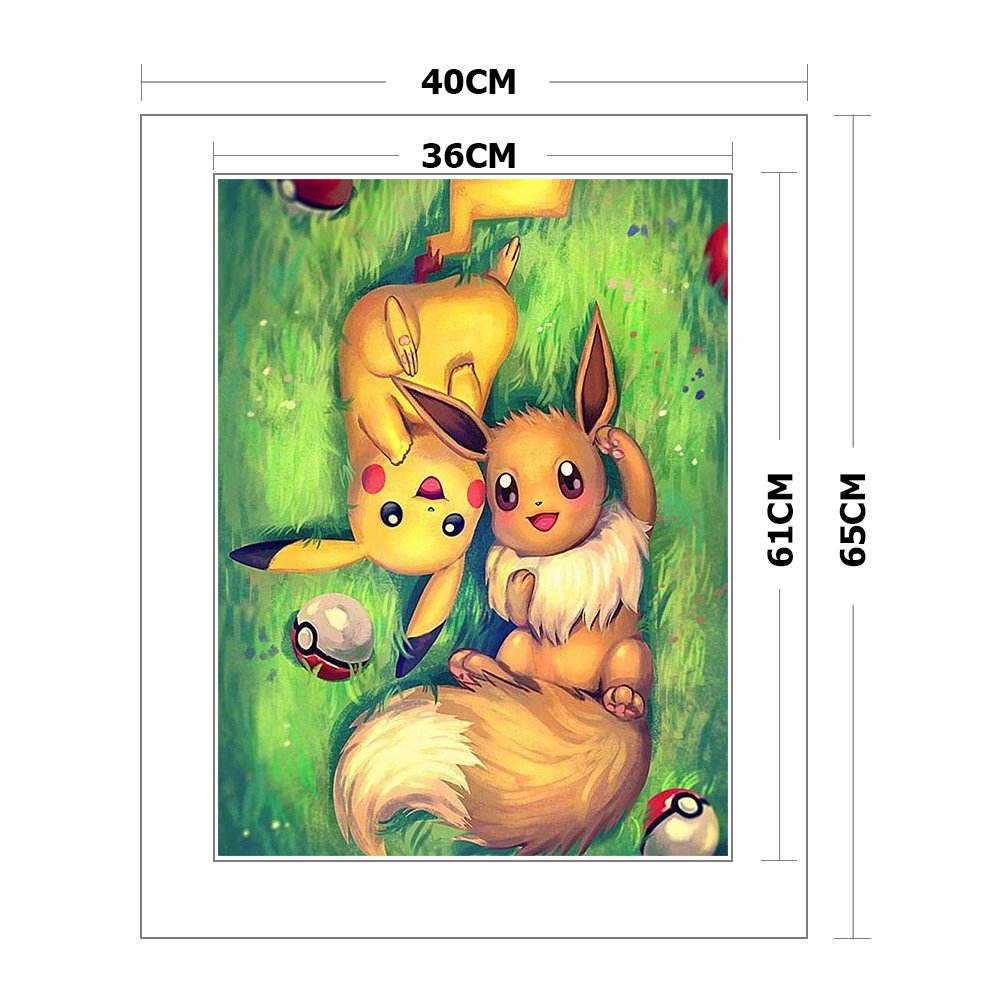 11ct Stamped Cross Stitch - Pikachu(40*65cm)