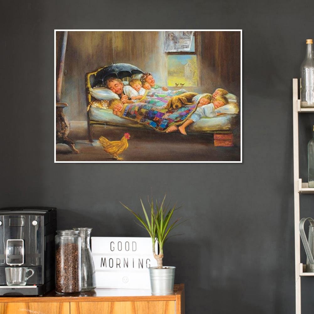 Diamond Painting - Full Round - Happiness Family