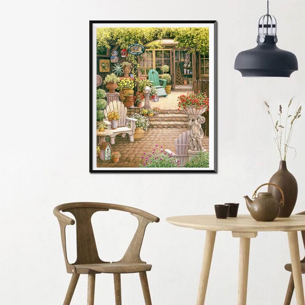 Diamond Painting - Full Round - Quiet Yard B