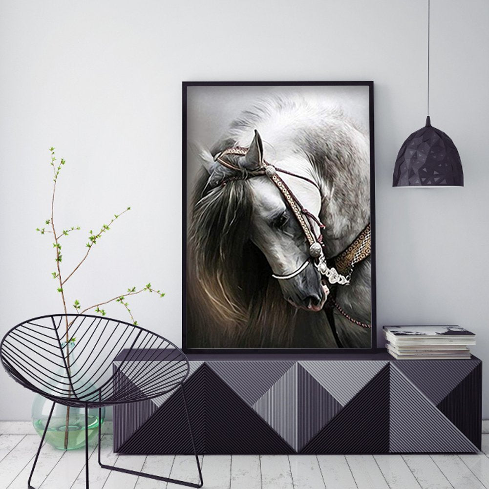 11CT Stamped Cross Stitch - Horse(36*46CM) D