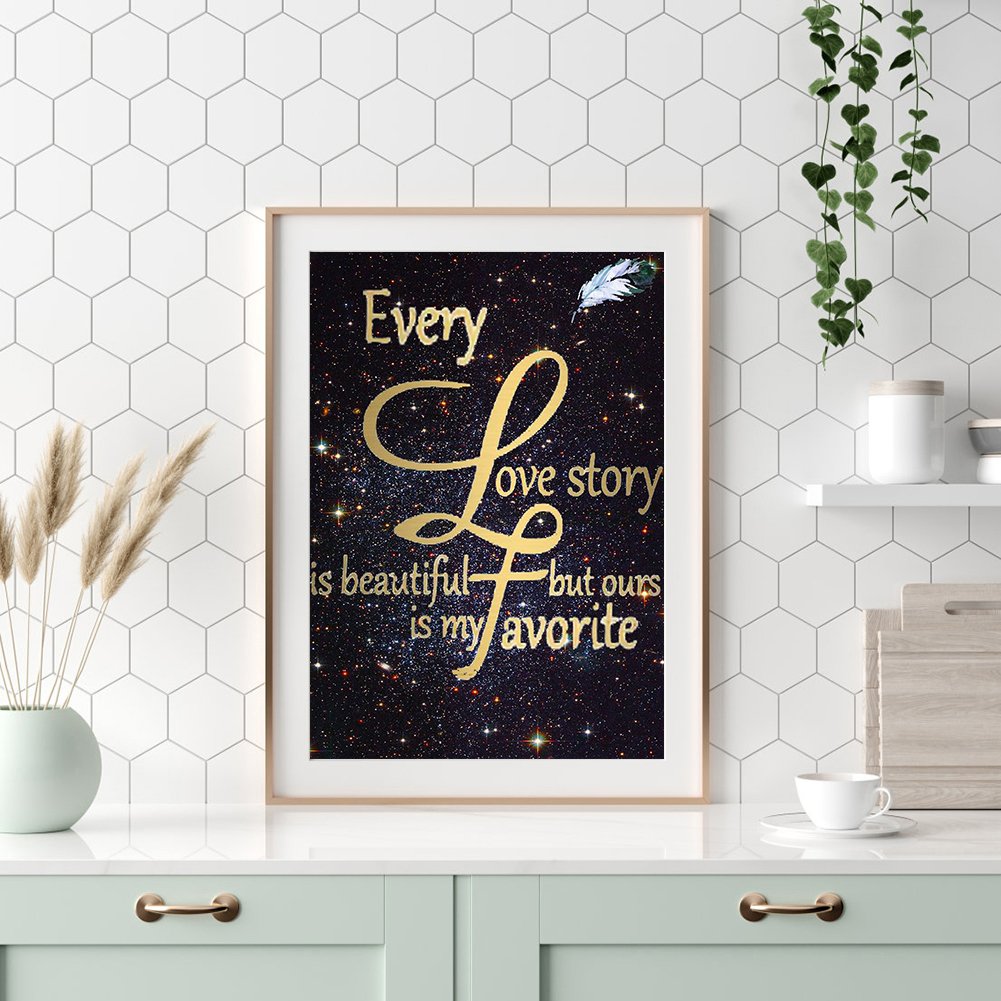 Diamond Painting - Full Round - Love Story