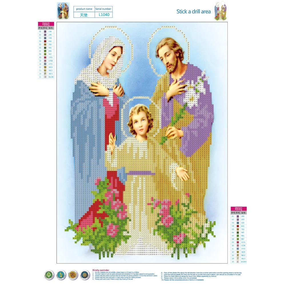 Diamond Painting - Partial Round - Religious Figure