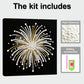 DIY Pearl Painting With Frame - Handmade Self-Adhesive Pearls - Fireworks (25*25cm)