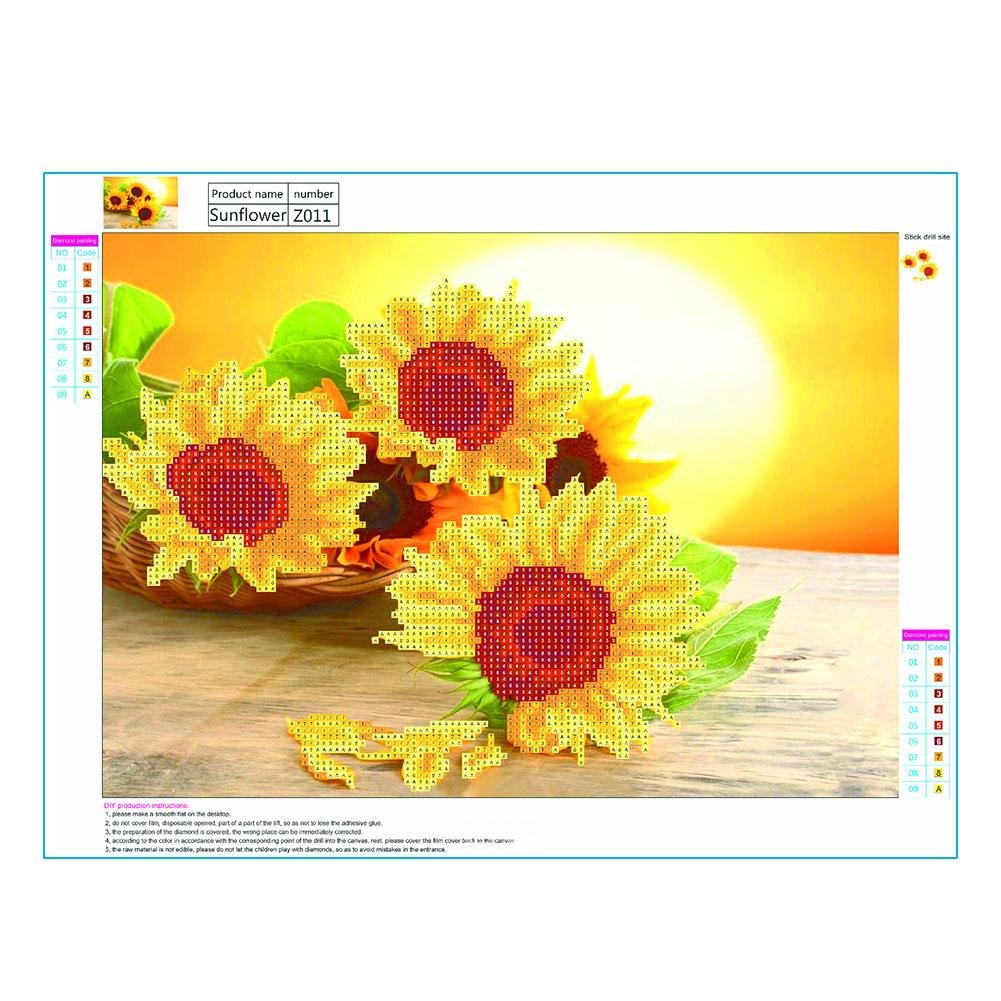 Diamond Painting - Partial Round - Sunflower