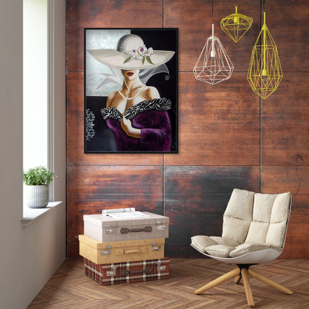Diamond Painting - Full Round - Elegant Lady