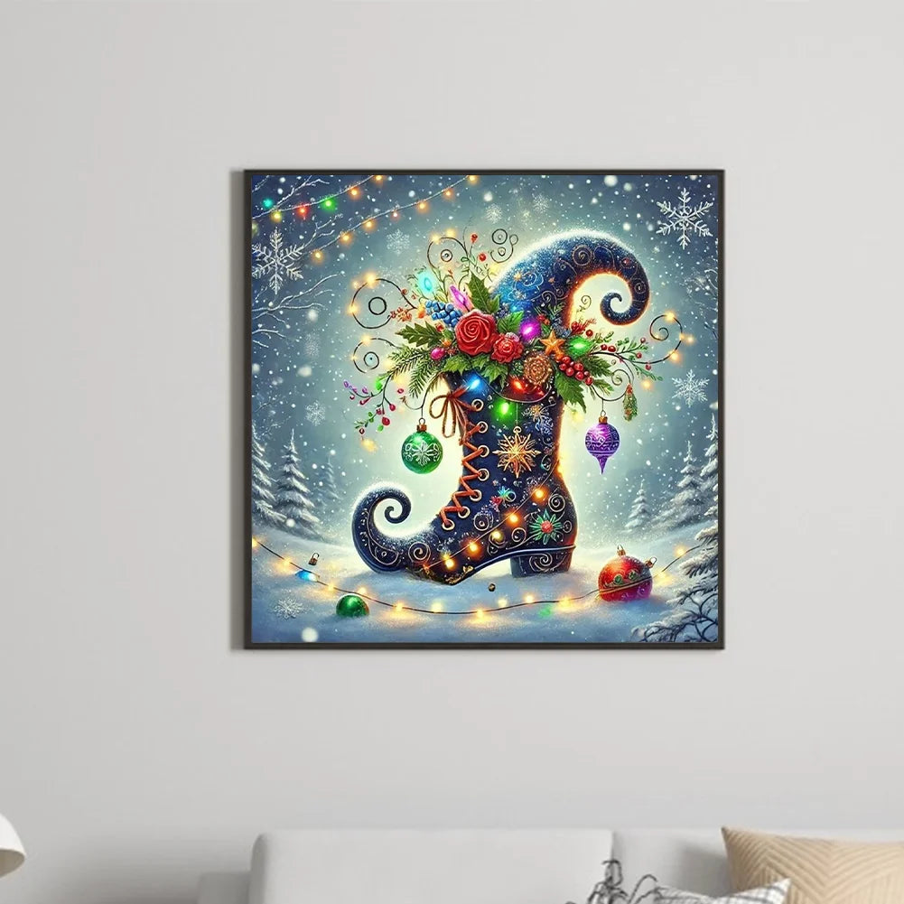 Diamond Painting - Full Round / Square - Xmas Boot