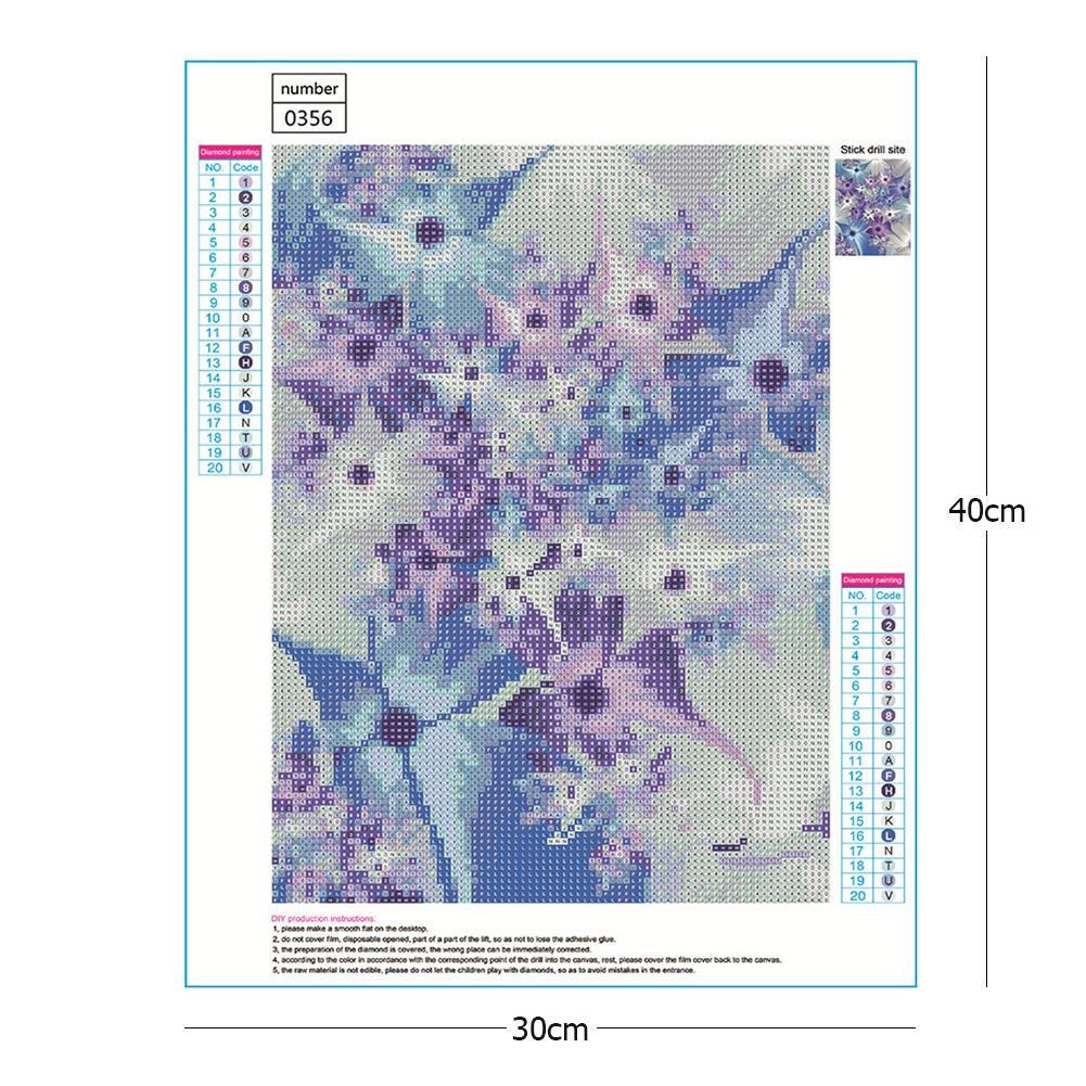 Diamond Painting - Full Round - Flower 12