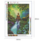 Diamond Painting - Full Round - Buddha Forest Waterfall