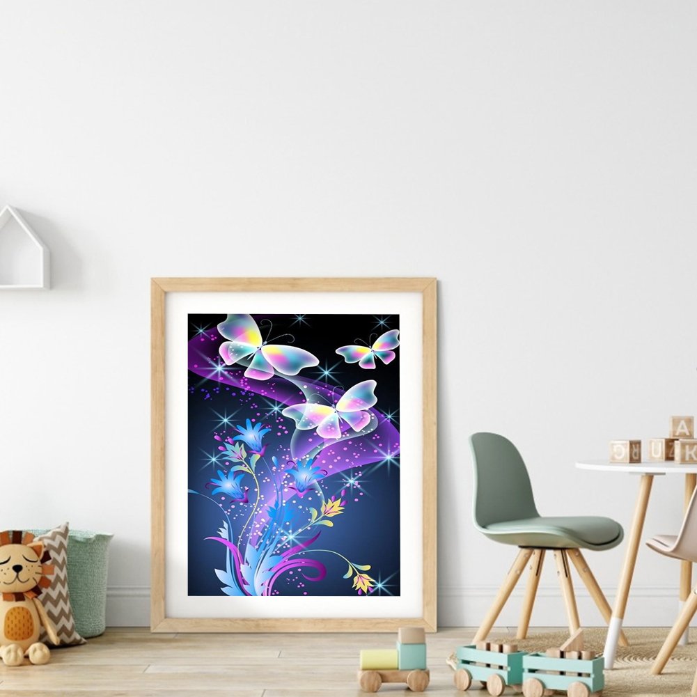 11ct Stamped Cross Stitch - Butterfly (30*40cm)